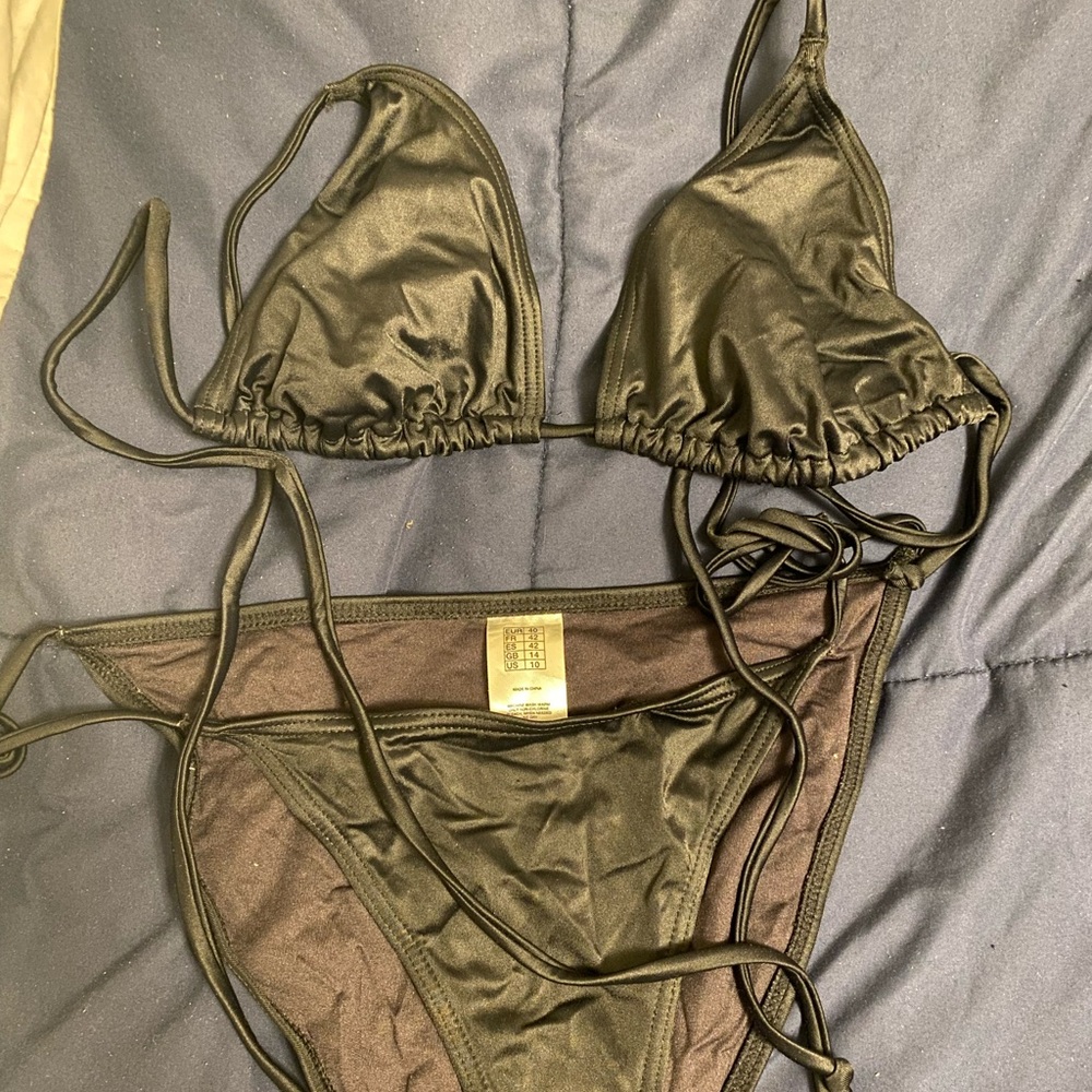 Black Triangle Bikini Set